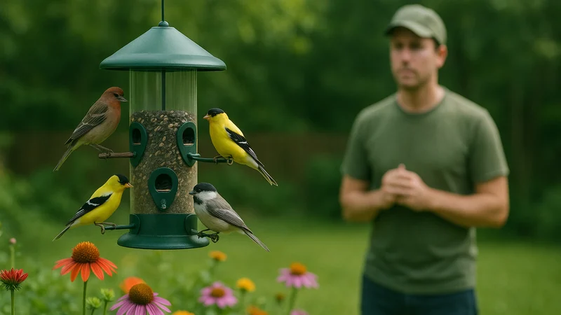 Editorial visual illustrating Attracting Birds Worth Identifying: A Yard Setup Field Guide