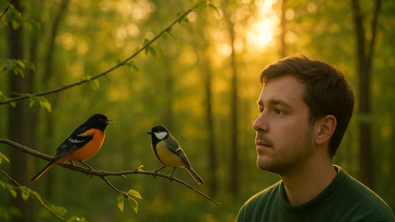 Editorial visual illustrating Merlin vs BirdNET vs Bird Call Identifier: Which Sound ID Handles Overlapping Calls Best