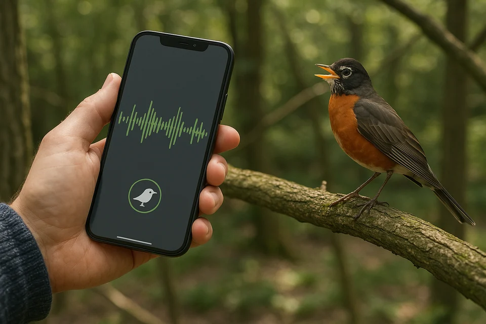Field-guide checklist showing four practical tests for a free bird identifier